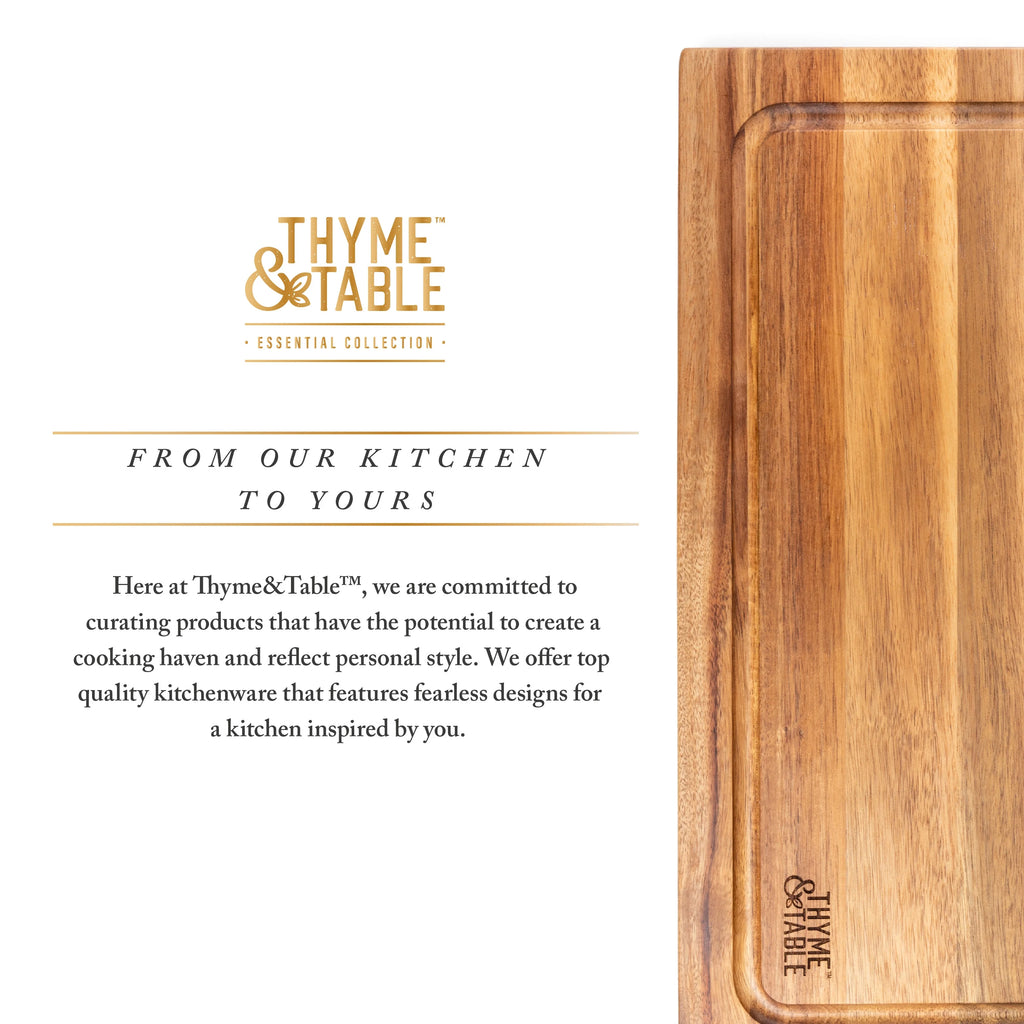12" x 18" Acacia Wood Cutting Board O8396