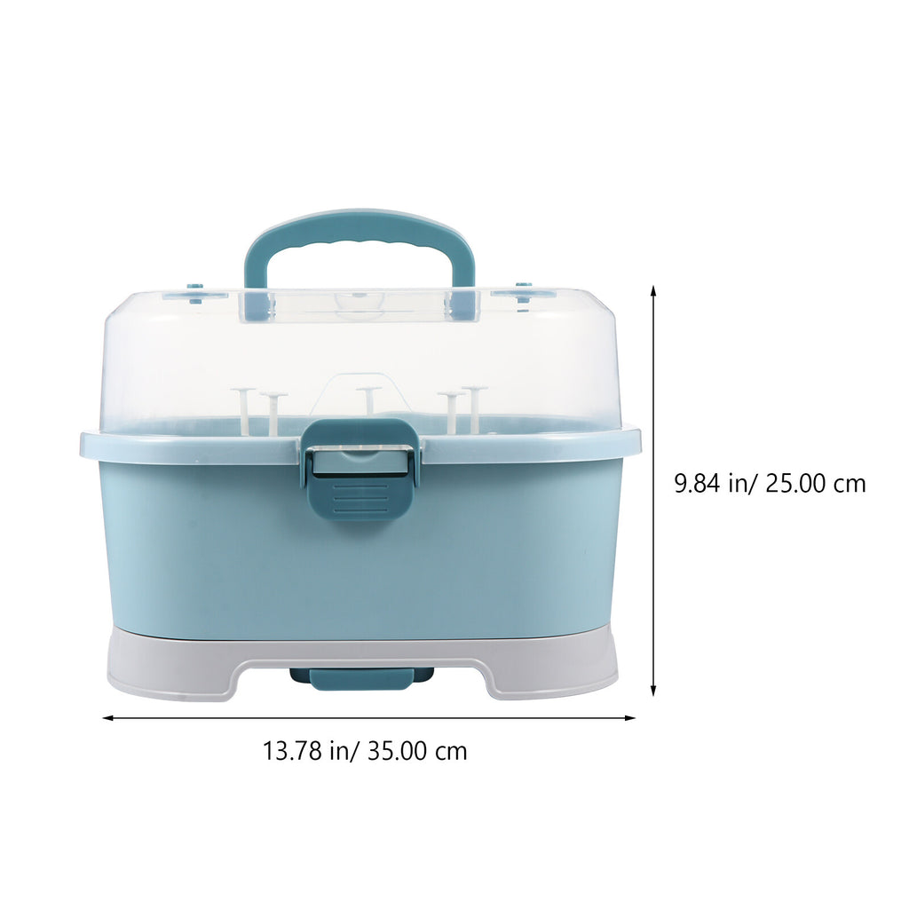 Milk Bottle Case Baby Bottle Drying Rack Box Baby Supplies Container I8962