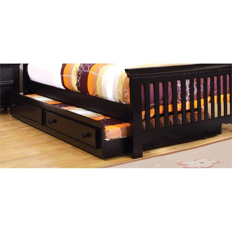 Black Solid Wood Trundle B4830