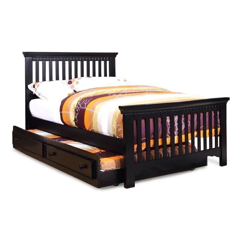 Black Solid Wood Trundle B4830