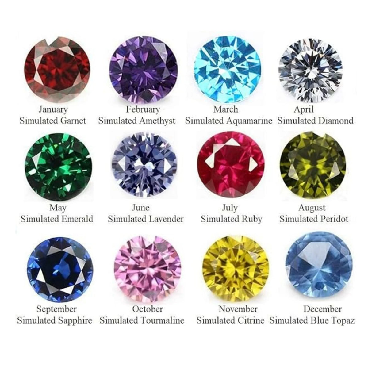 10kt Yellow Gold Class Rings with CZ Birthstone C1404