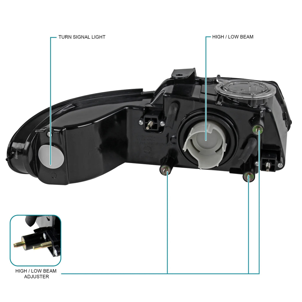 Chrome Headlights L+R Pair Assembly H282651