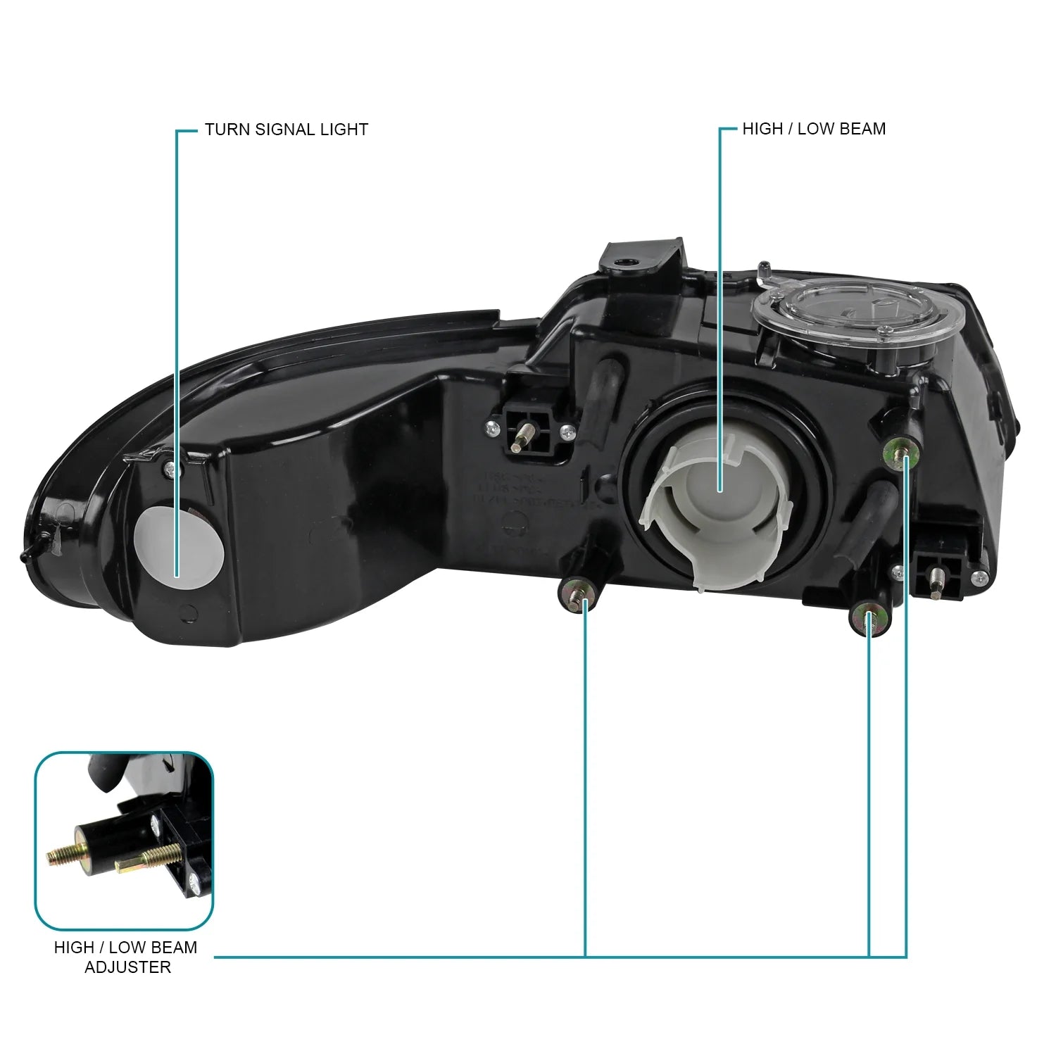 Chrome Headlights L+R Pair Assembly H282651
