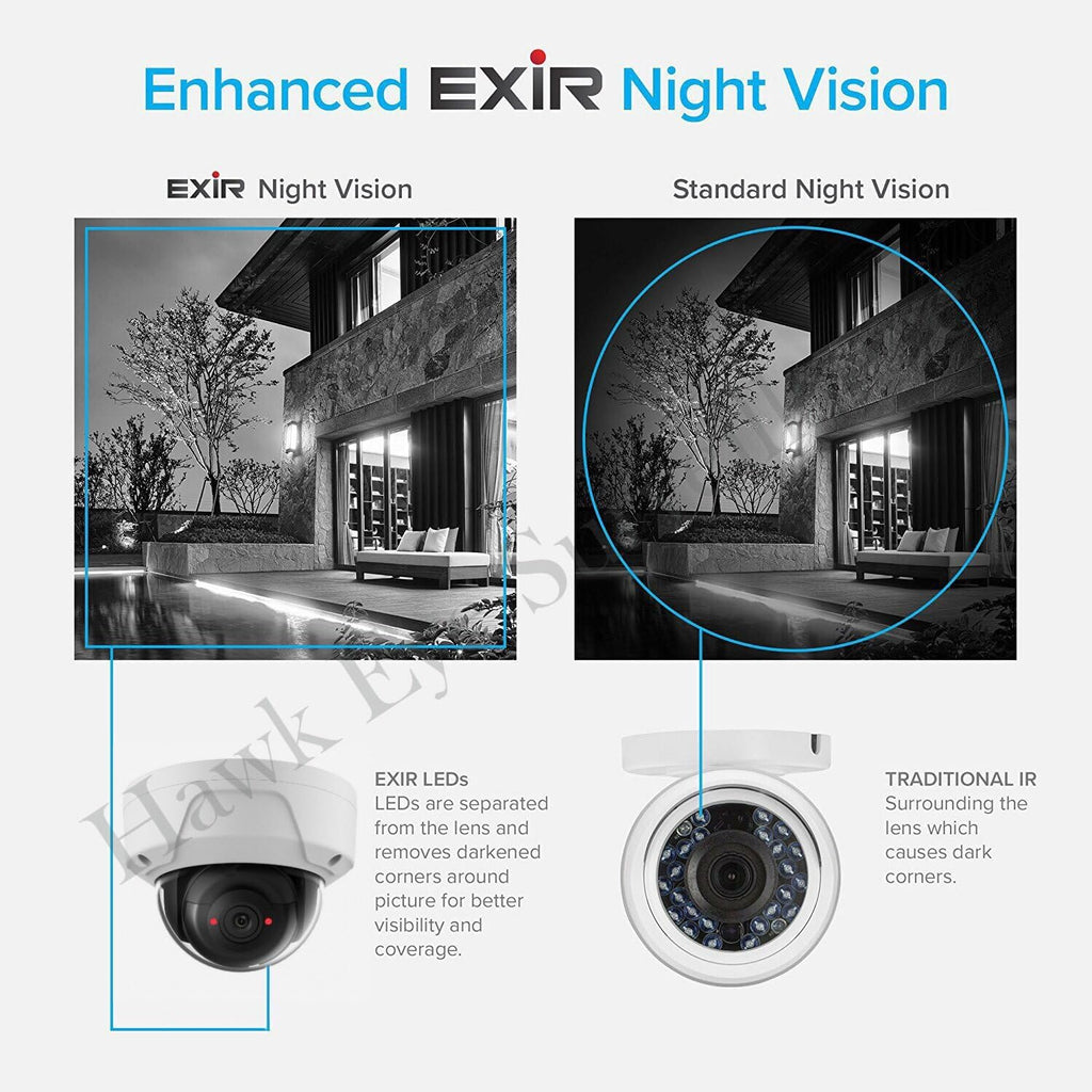 4MP PoE Security IP Camera Mini Dome with Night Vision 2.8mm Fixed Lens H.265+ T4648
