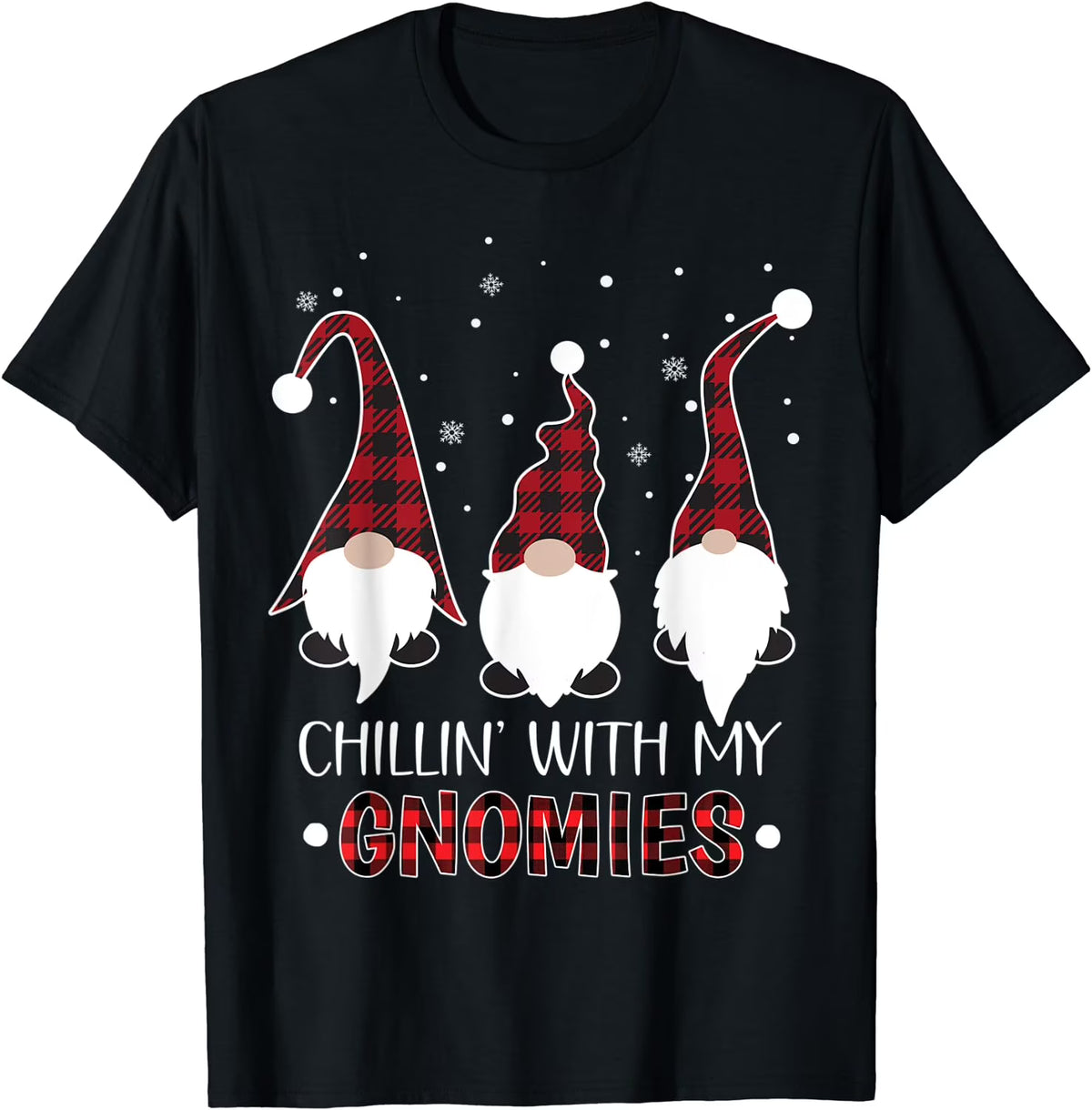 Buffalo Plaid Gnome Christmas Pajama T-Shirt I96759
