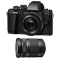 Black Digital Camera with 14-42mm and 40-150mm Lenses Y2283