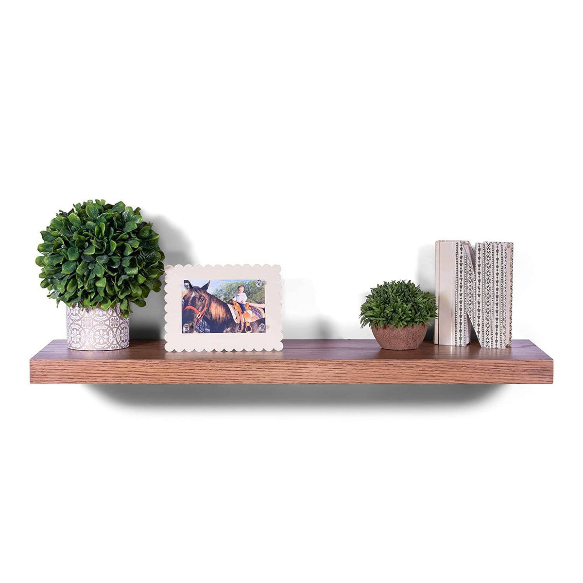 Solid Oak Wood Floating Shelf E145485