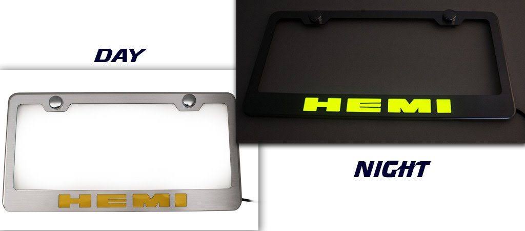 Brushed Black License Plate Frame B782678