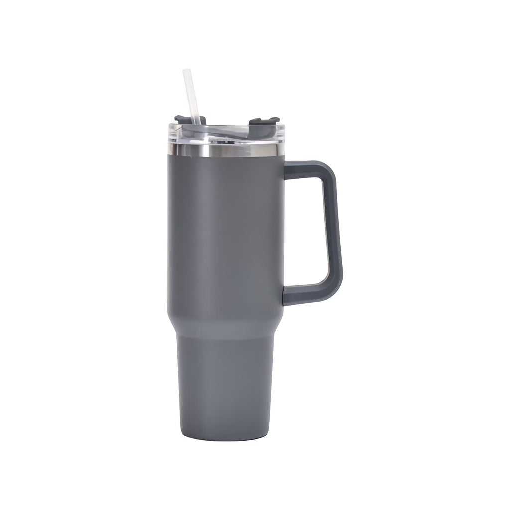 40 oz Insulated Tumbler with Straw and Handle L15893