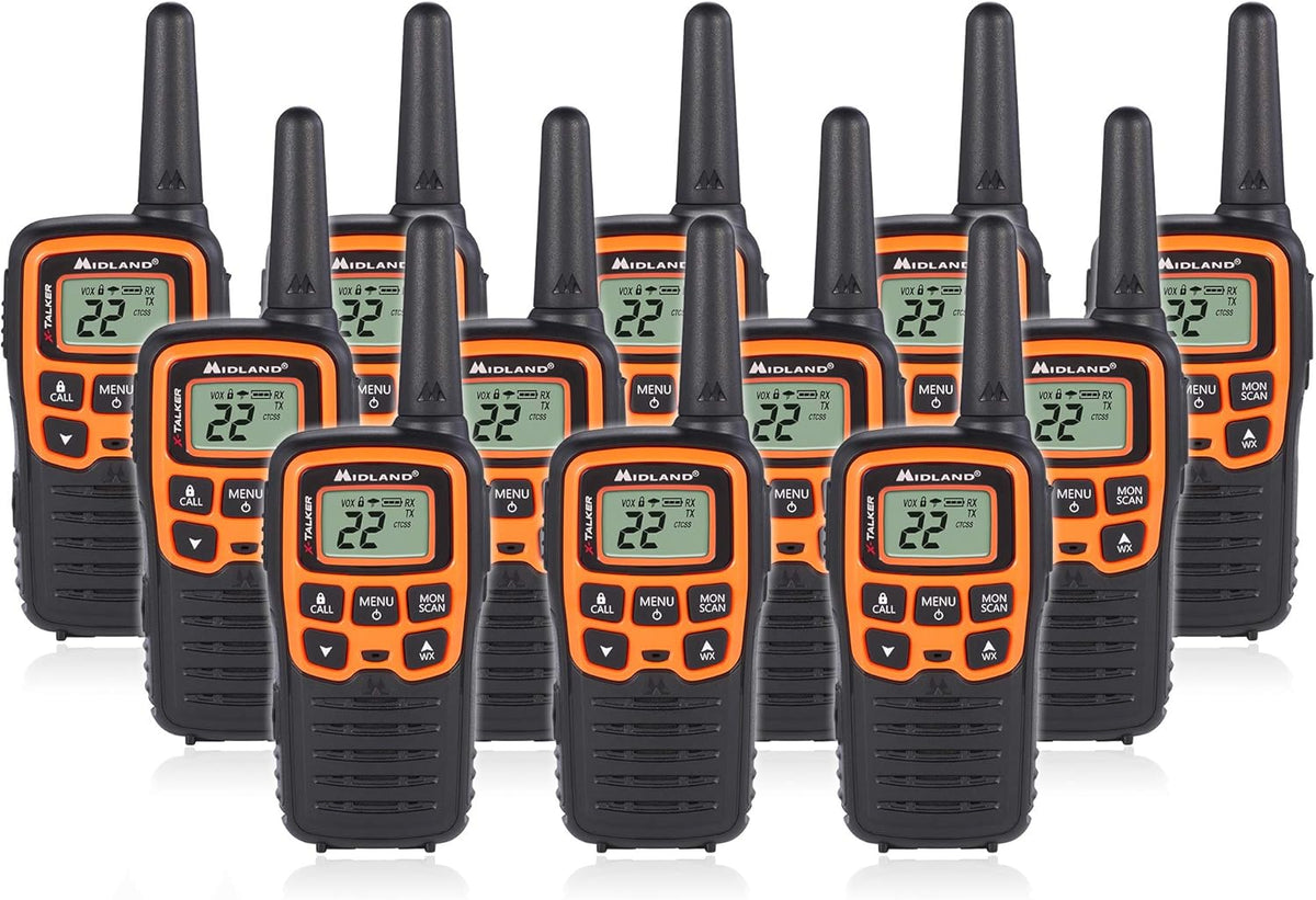 22 Channel FRS Two-Way Radio (3 Pack) (Black/Orange) P723673