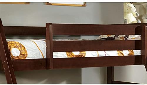 Twin Over Full Bunk Bed in Dark Walnut J33722