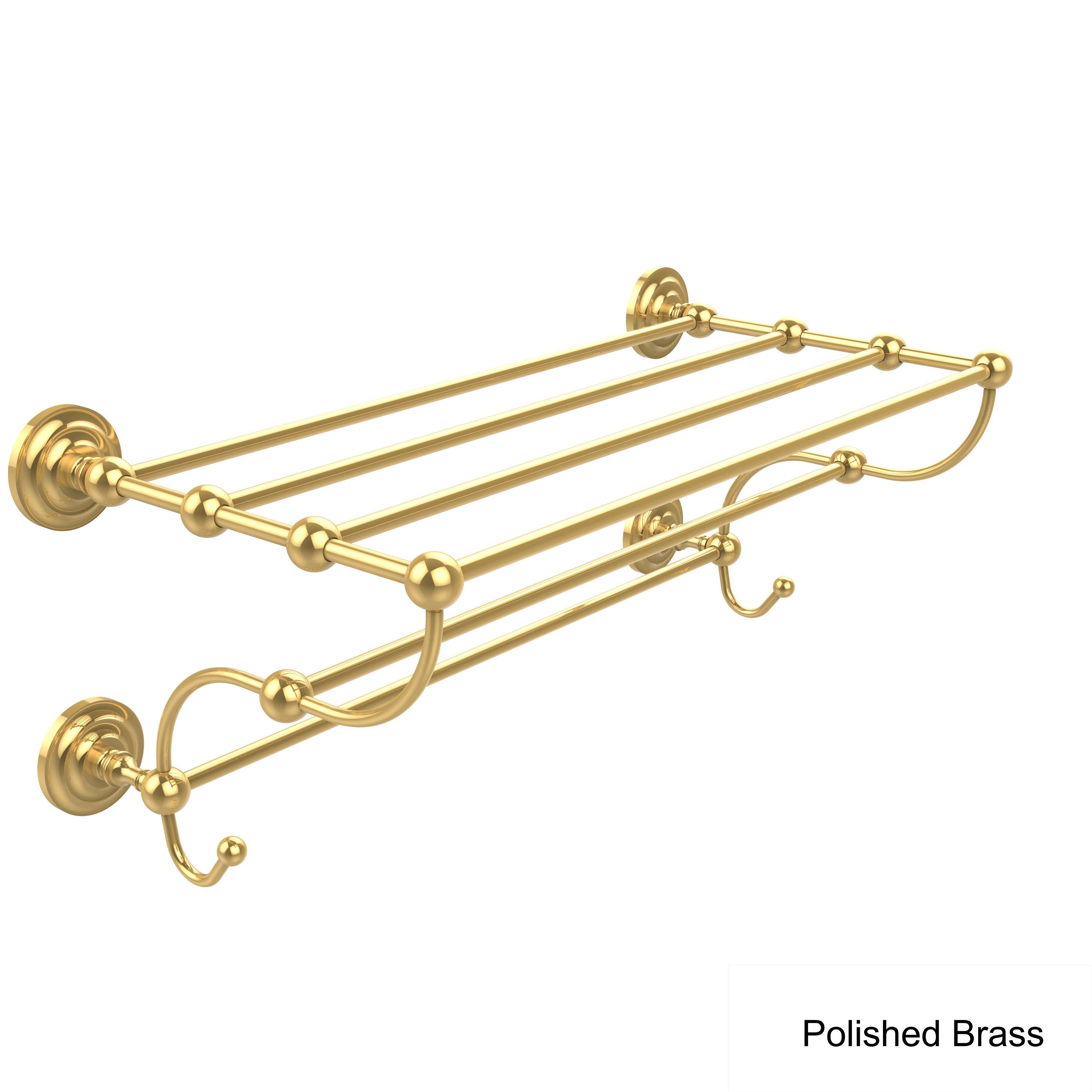 Antique Brass Train Rack Towel Shelf U575474