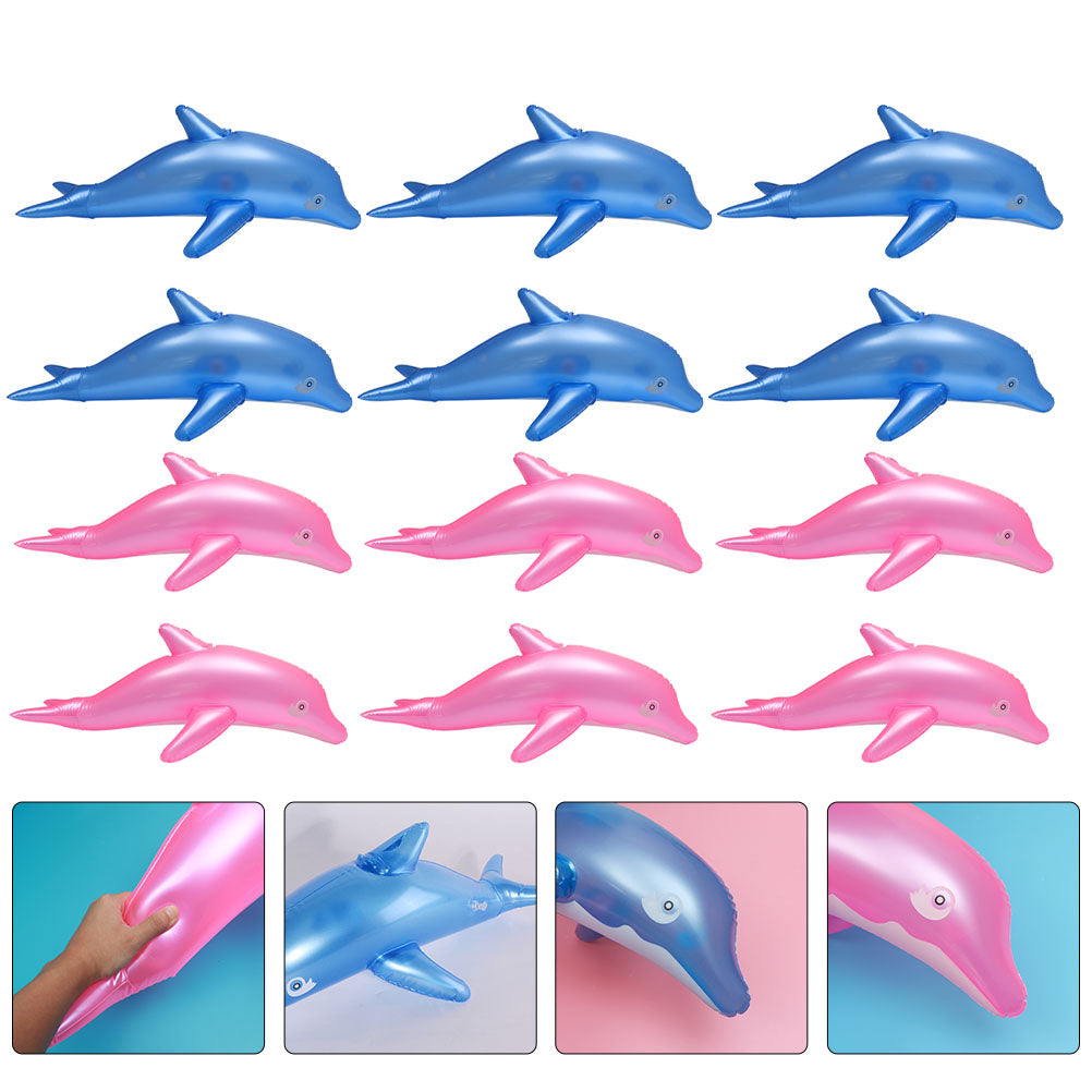 12pcs Pvc Inflatable Dolphin Toys Outdoor Toys G208