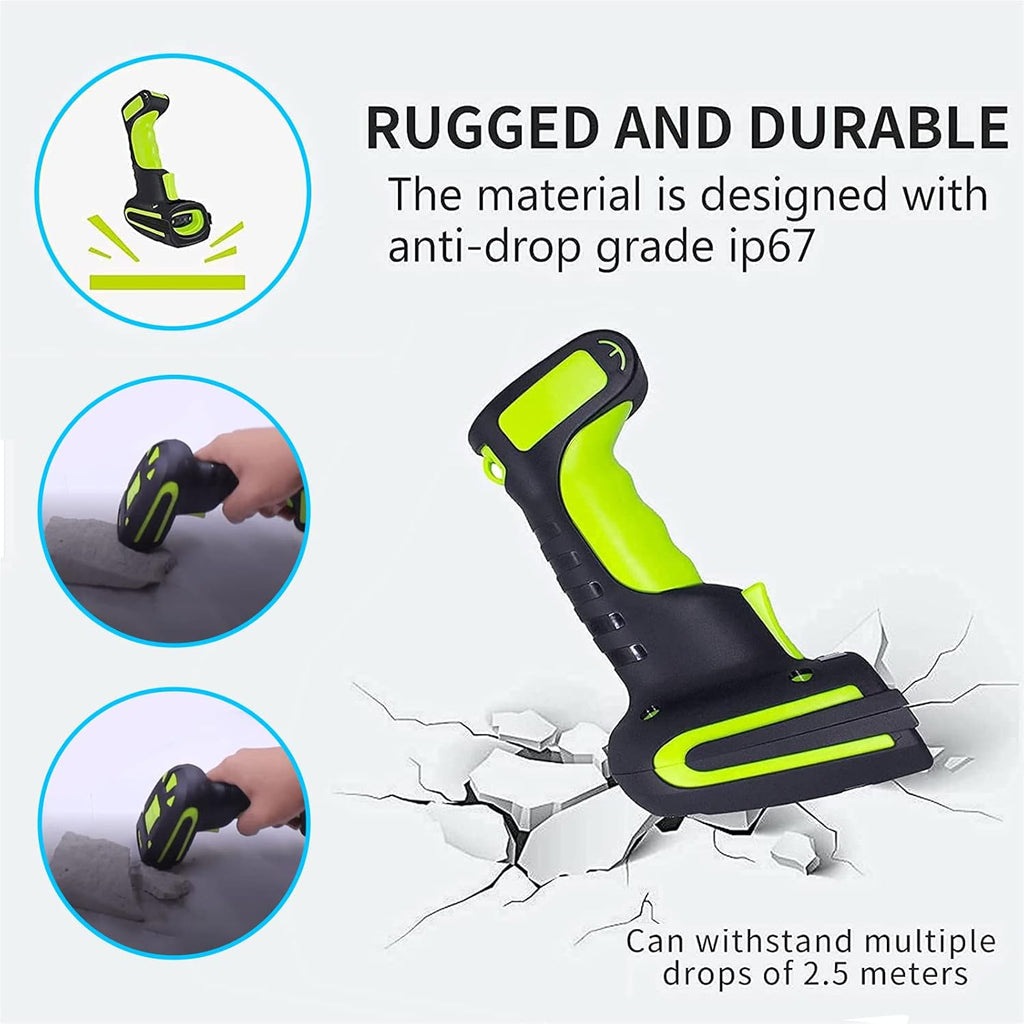 2D Wireless Barcode Scanner with Charging Cradle, Pack of 2 X515253