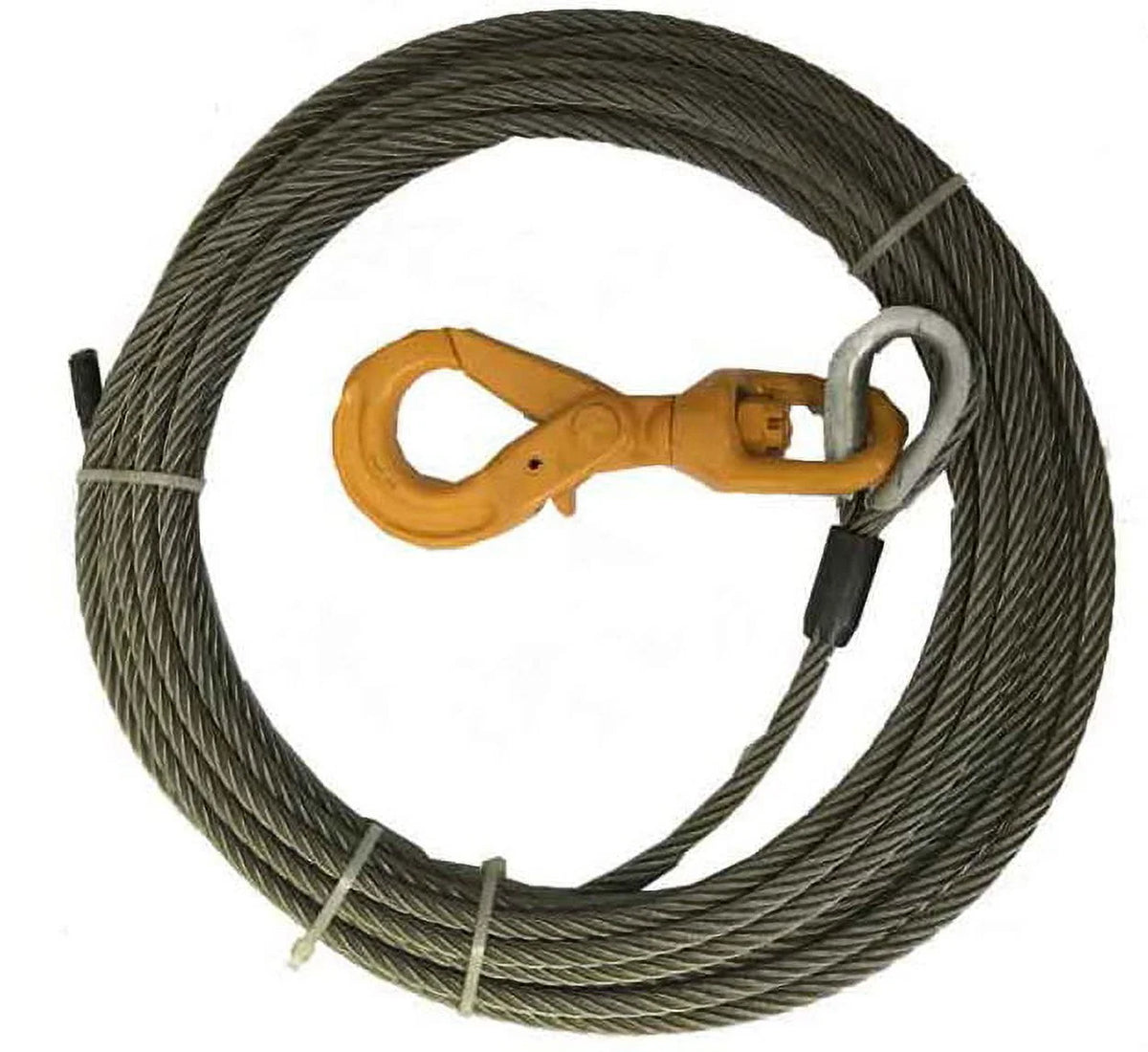3/8" x 50' Wire Rope Winch Cable with Swivel Hook N771037