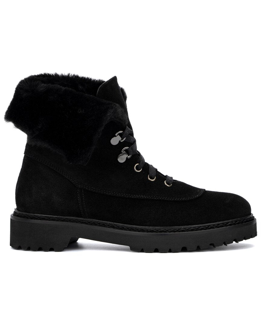 Black Suede Boot Y8111
