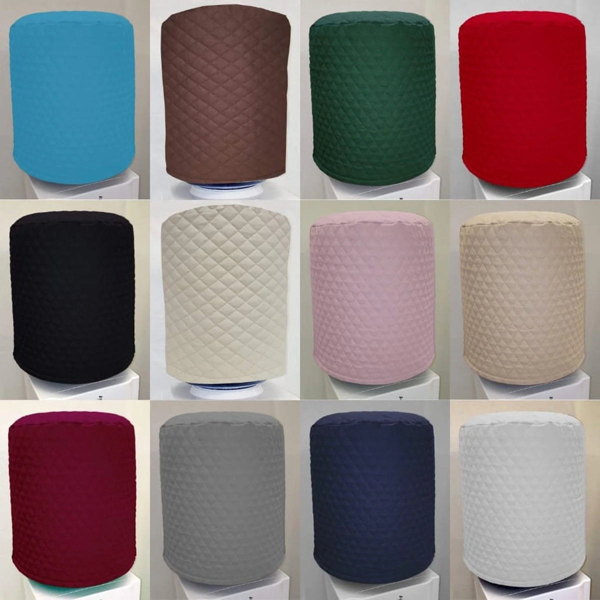 Quilted Water Bottle Cover, Black, 5 Gallon Down Spout W411