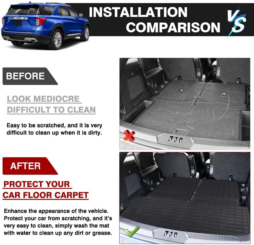 Black All Weather Trunk Liner for Ford Explorer M138