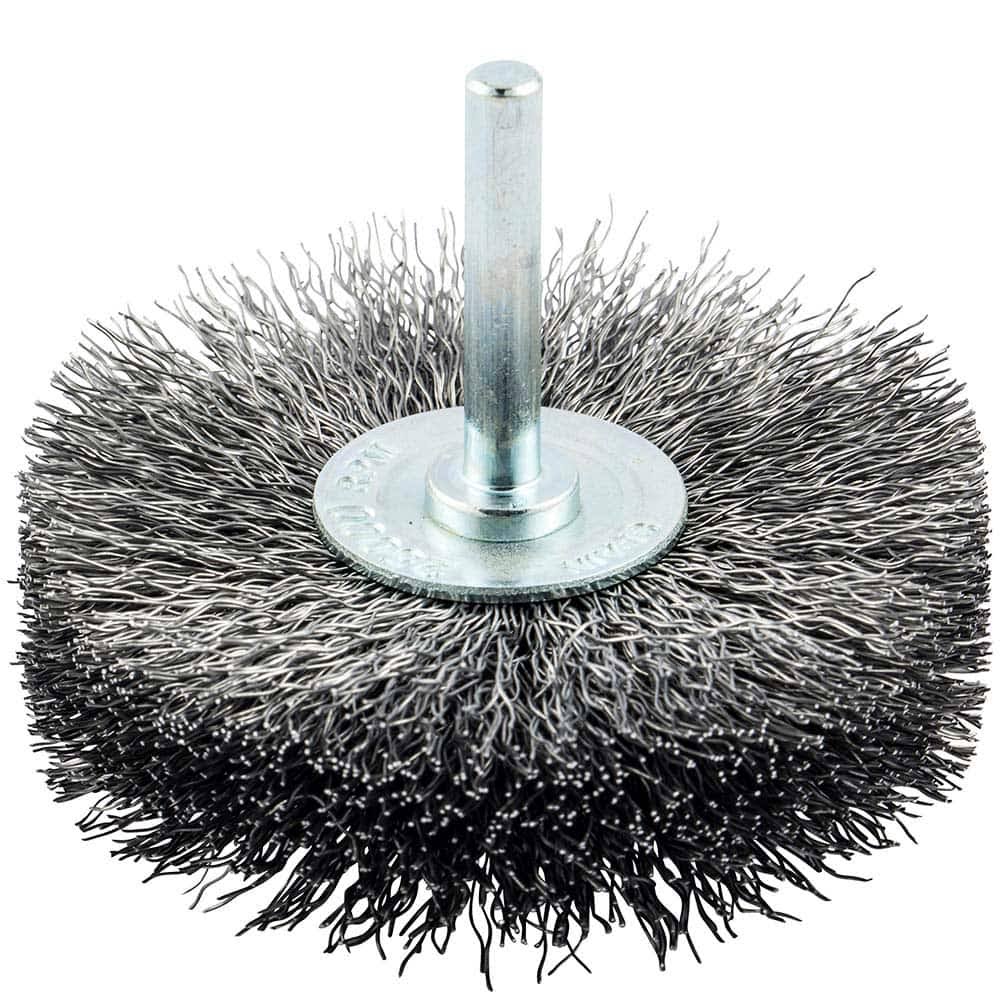 Crimped Carbon Wheel Brush 5/8x22 Face Width, 5/8x22 Trim Length, 20,000 RPM O76183
