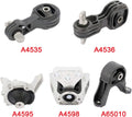 Engine Motor and Trans Mounts Set of 5 for Honda CR-V 2.4L Auto S500