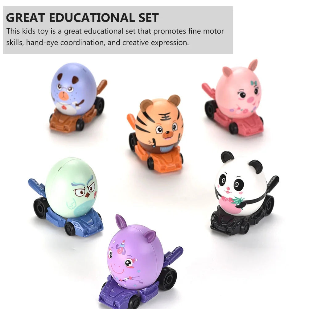 4pcs DIY Assembled Toys Car Toys Blind Box Toys Surprise Egg N621907