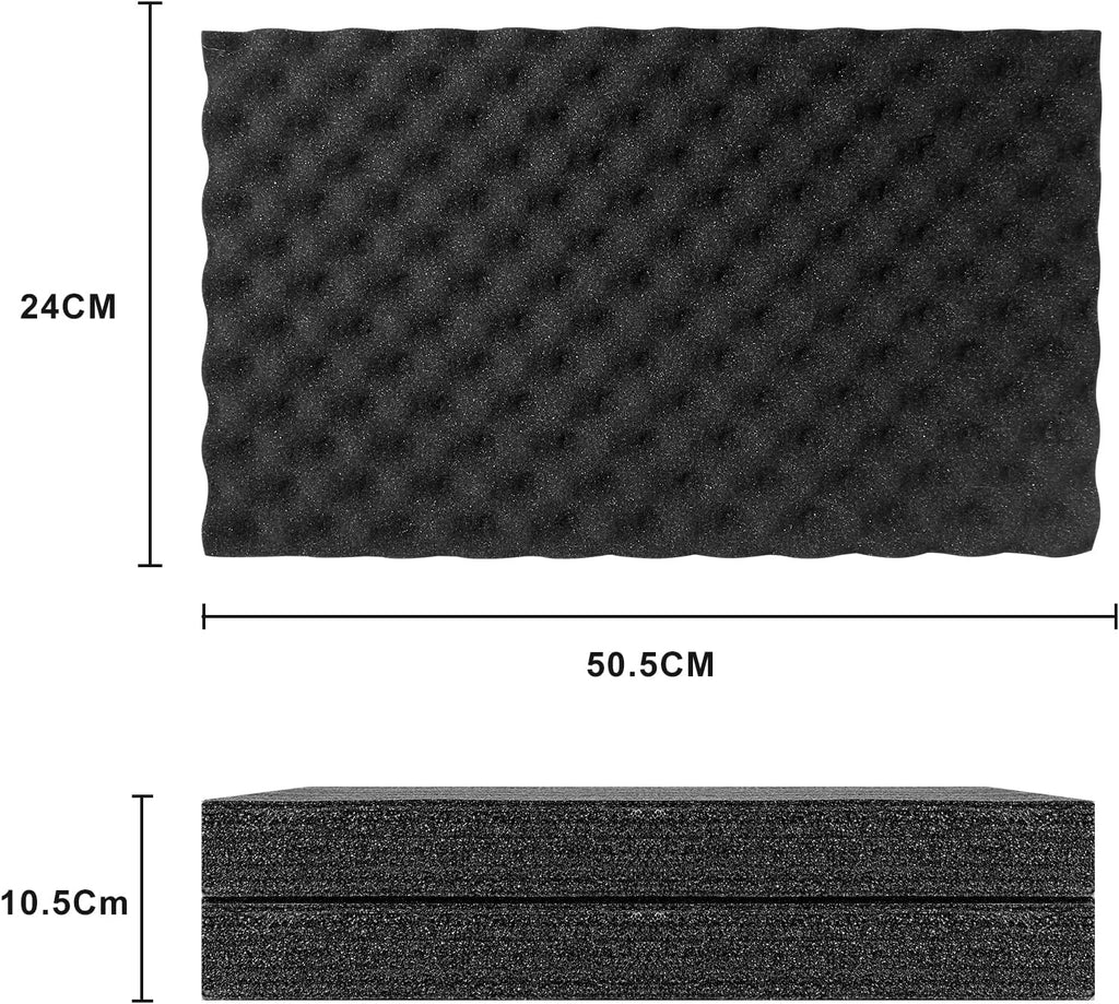 Large Size Carrying Case with Pre-Diced Foam, Aluminum Alloy, Pack of 2 N878