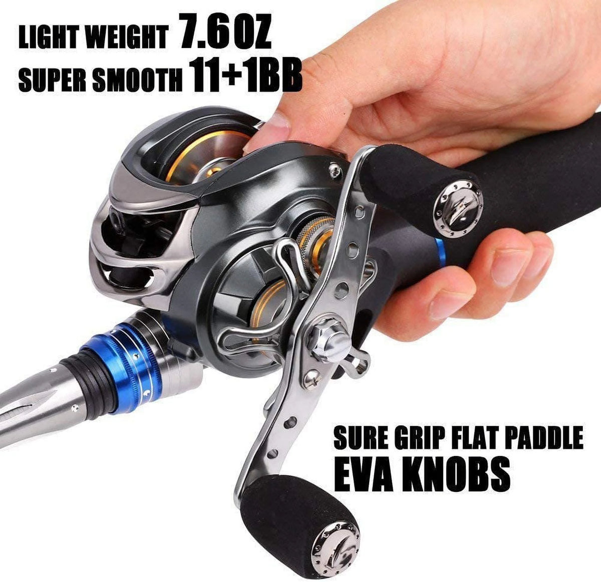 Baitcasting Fishing Reel with Magnetic Brake System U9024