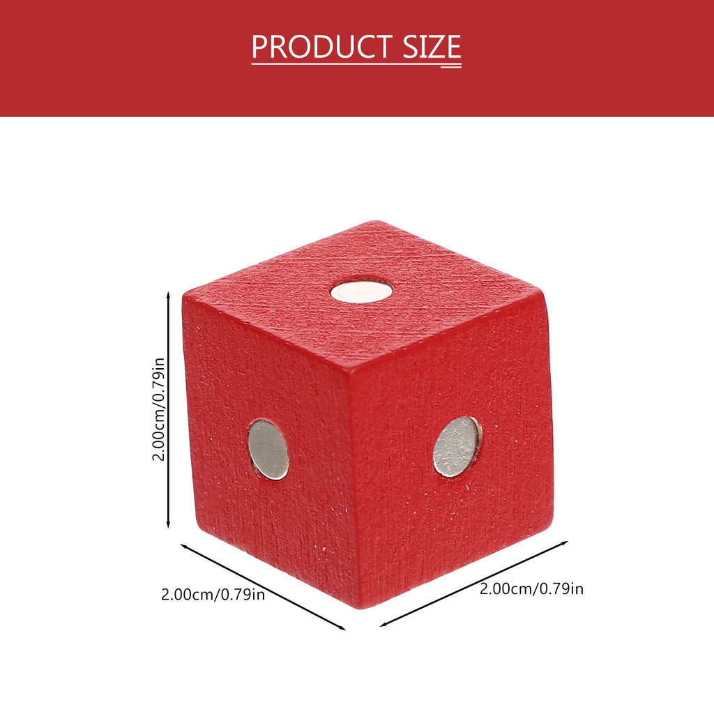 10pcs Wooden Magnetic Cubic Blocks Building Toy R4128