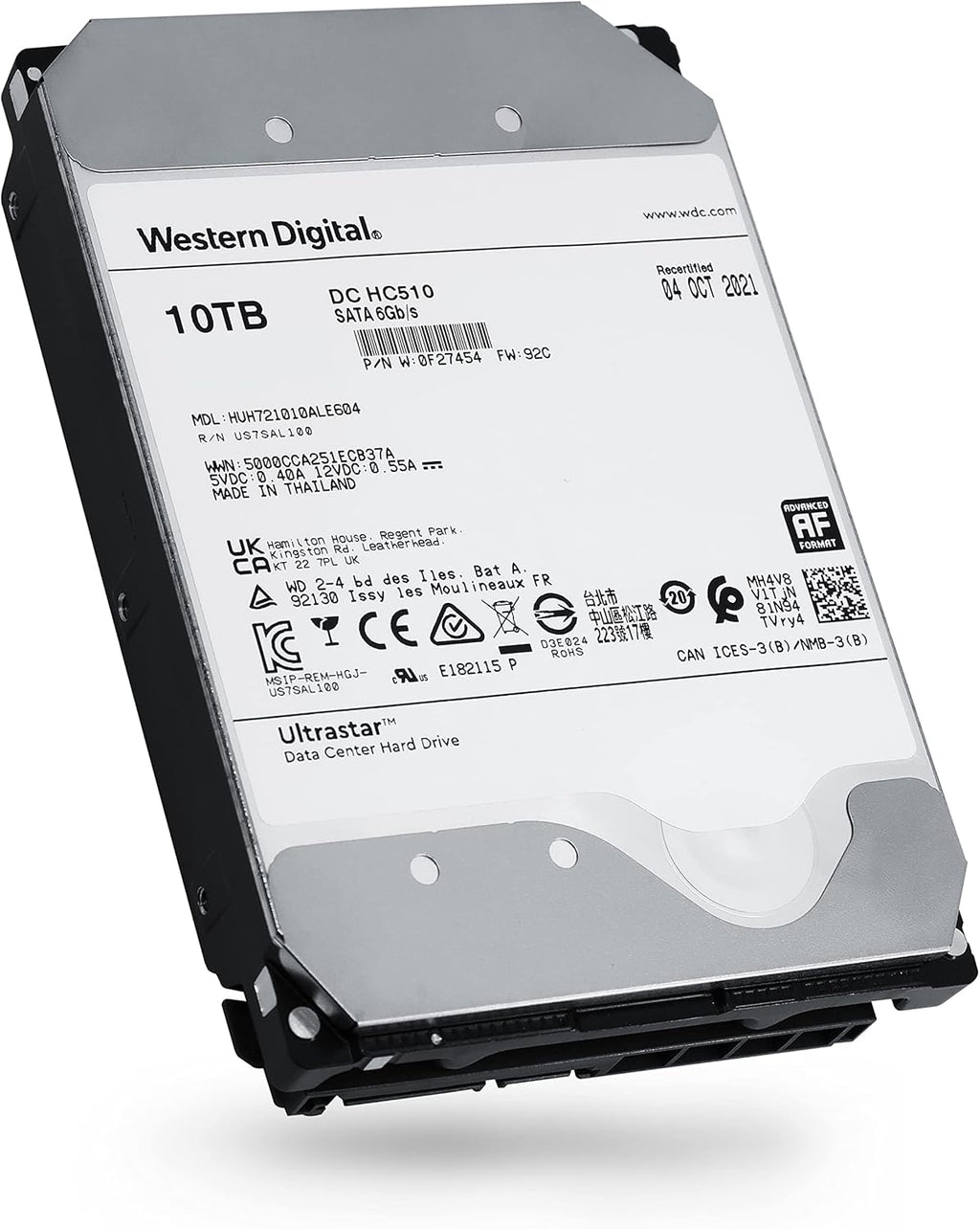 10TB SATA 6.0Gb/s 7200 RPM 256MB Cache 3.5in Enterprise Hard Drive (Renewed) G5075