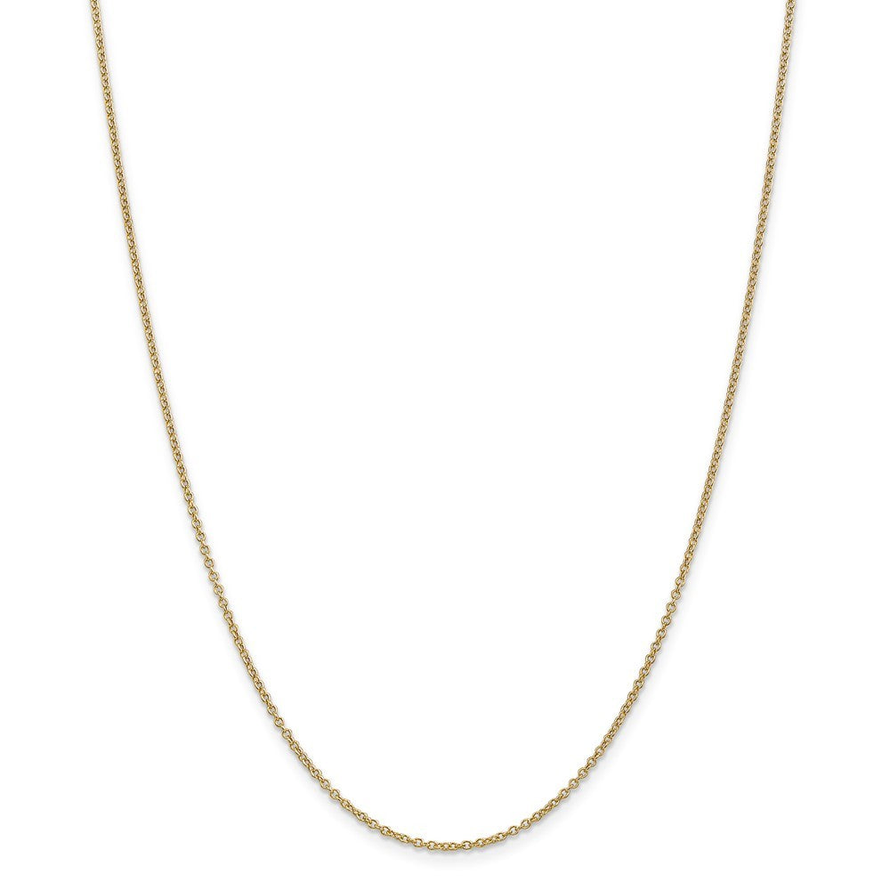 14k Gold 1.4mm Cable Chain Necklace 30 Inch 3.8 Grams O52793