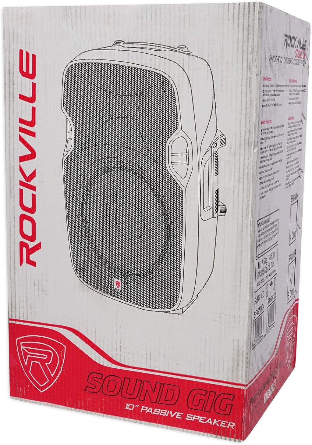 10 Passive 800W DJ PA Speakers ABS Lightweight Cabinet 8ohm J472