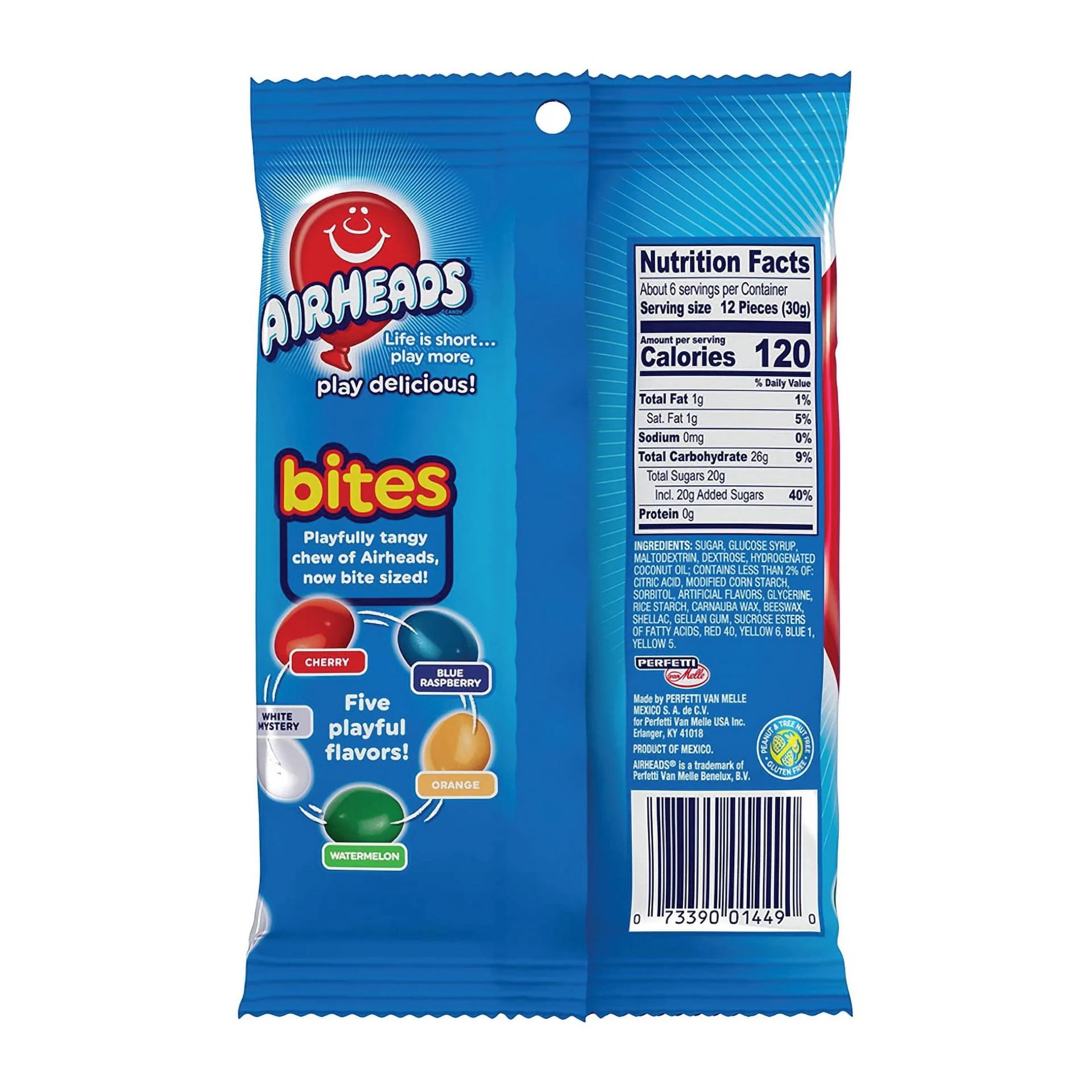 2x Bags Airheads Bites Original Fruit Flavor Candy 6oz I690