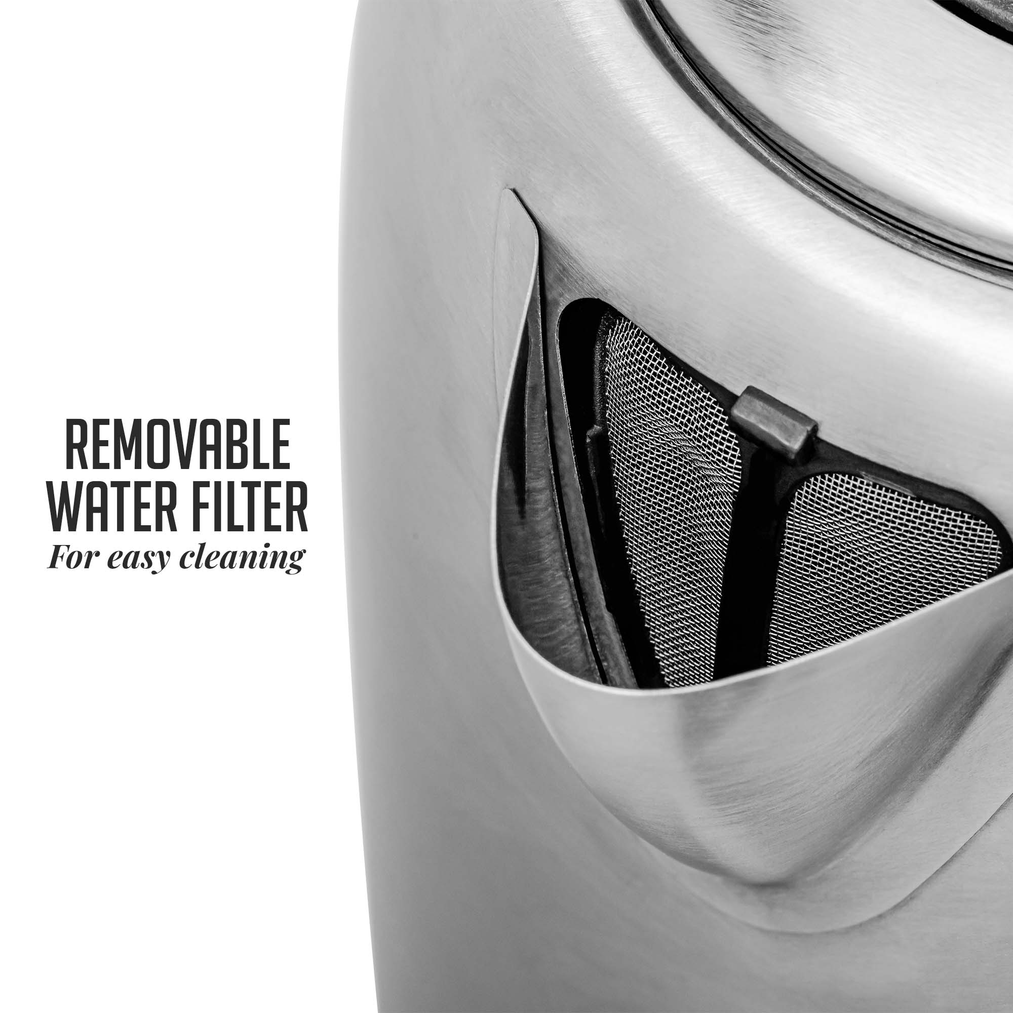 Stainless Steel Electric Kettle 1.2 Liter with Auto Shut-Off J638951
