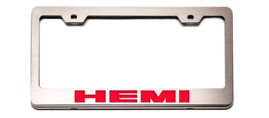 Brushed Black License Plate Frame B782678