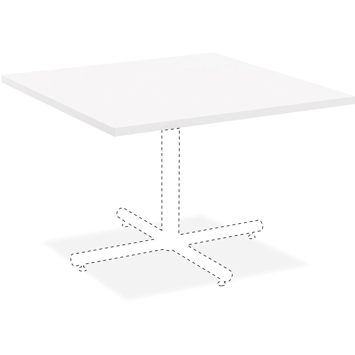 White Laminate Square Tabletop G71499