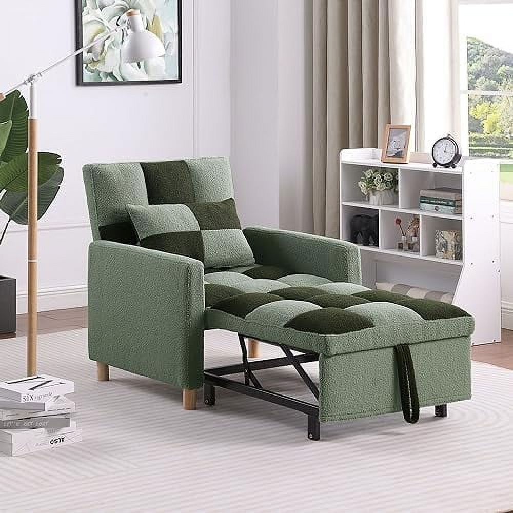 Rainb Velvet Convertible Futon Chair Bed F90083