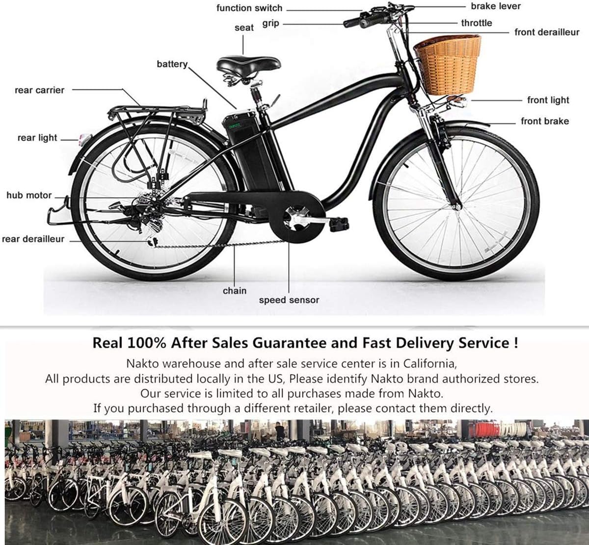 26 Adult Electric Bicycle with Removable 36V 10A Lithium Battery Q857211