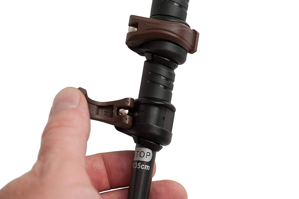 Bamboo & Carbon Fiber Walking Poles - 2 Pack - 6.8 oz Ultralight Collapsible Hiking Poles A162