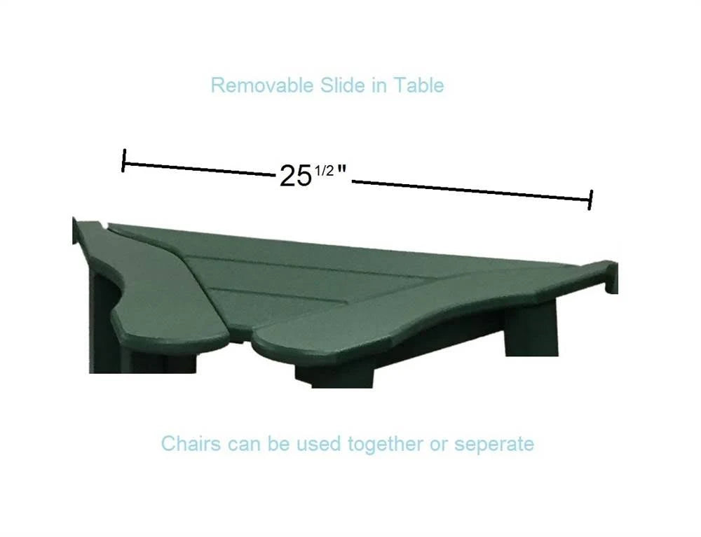 Green Recycled Polyresin Balcony Chair U2077