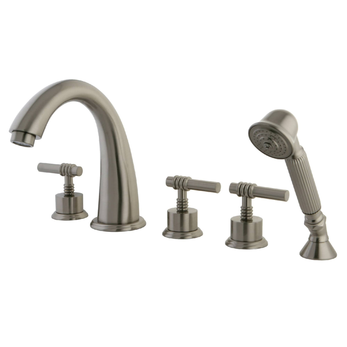 Brushed Nickel Roman Tub Filler with Hand Shower Z715137
