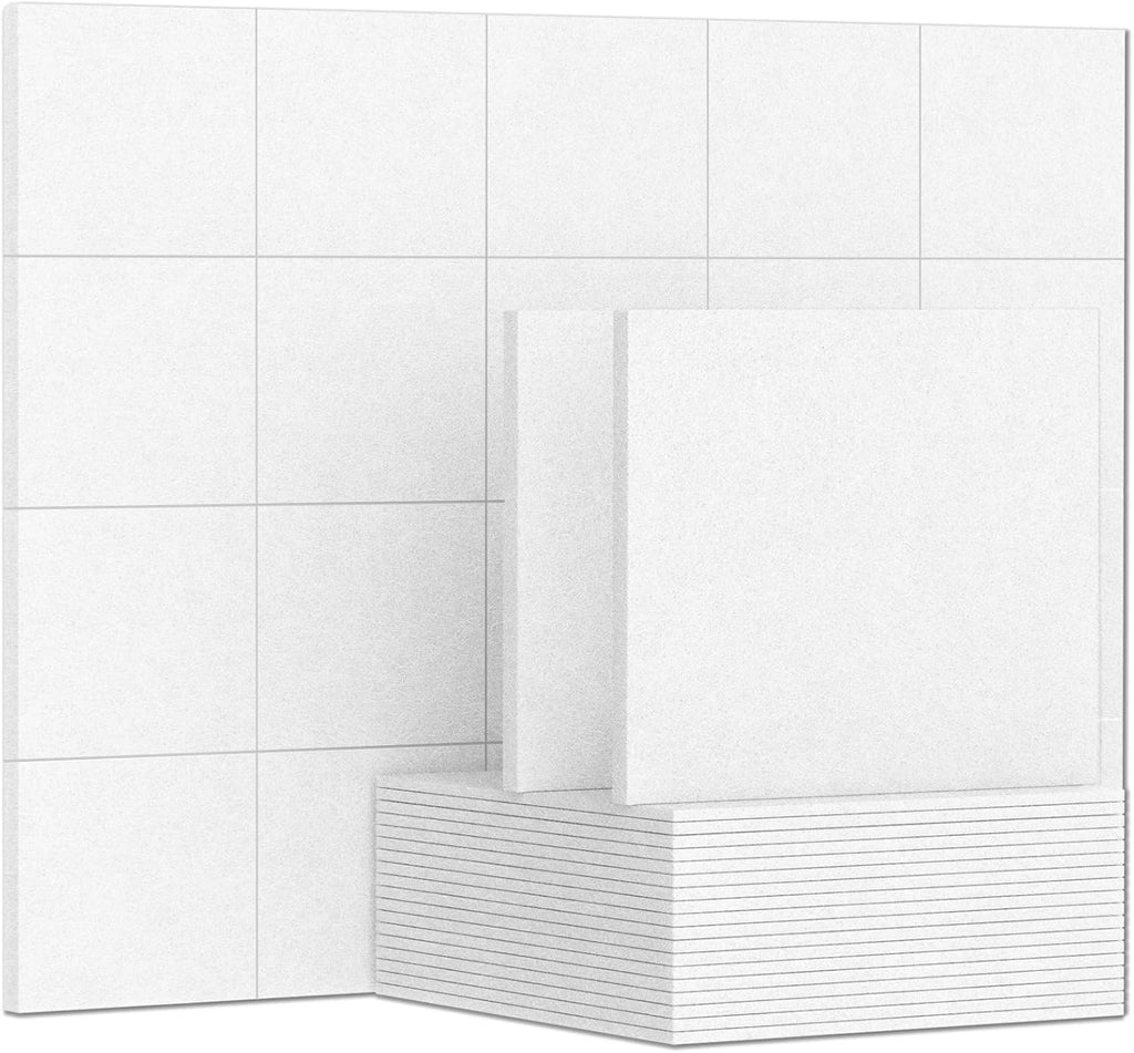 12 x 12 x 0.3 Inches Pack of 20 Sound Absorbing Panels Gray F406