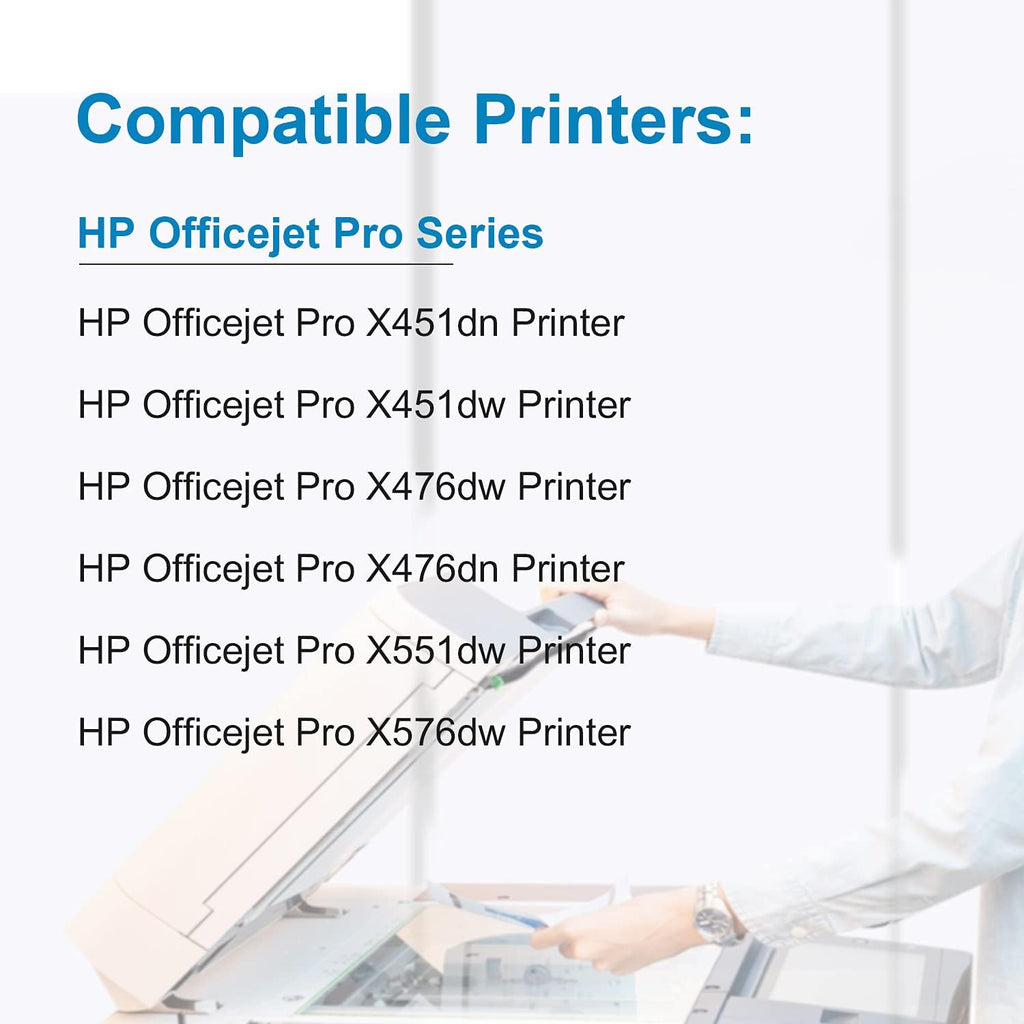4 Pack Ink Cartridges for HP Officejet Pro S3125