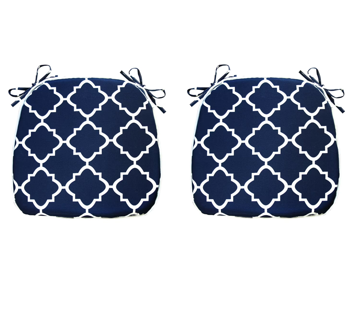 Blue Geometric Outdoor Seat Pads, Pack of 2 S297