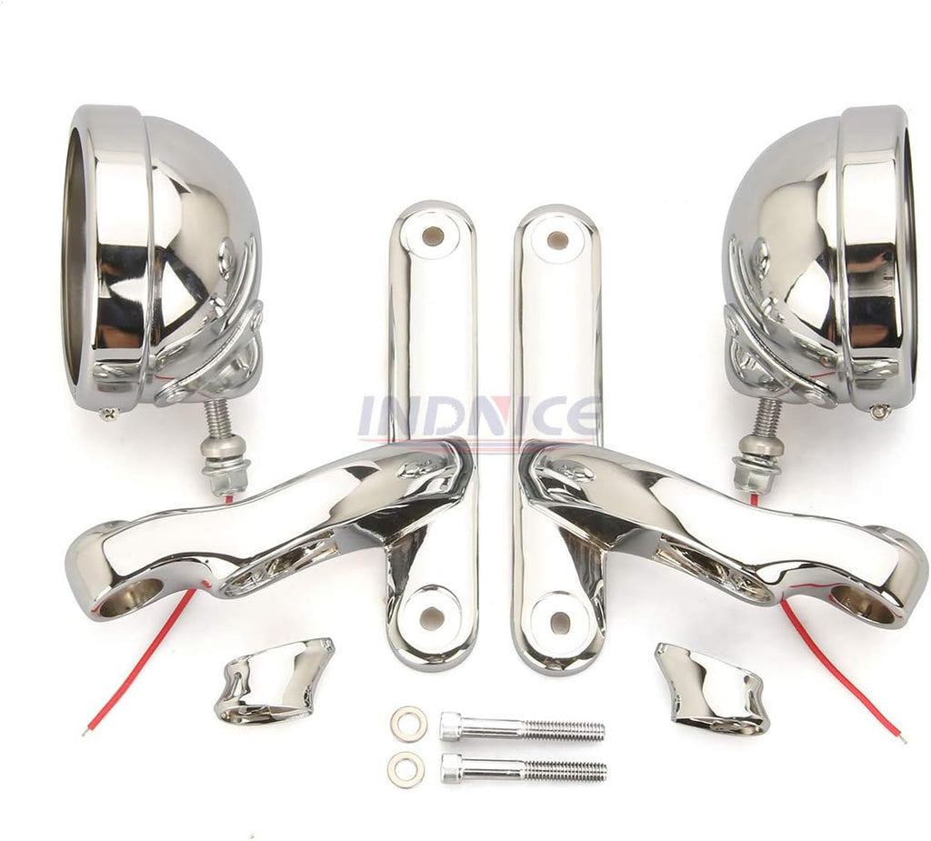 Chrome Fog Light Mounting Bracket for Harley Street Glide Road King Y939185