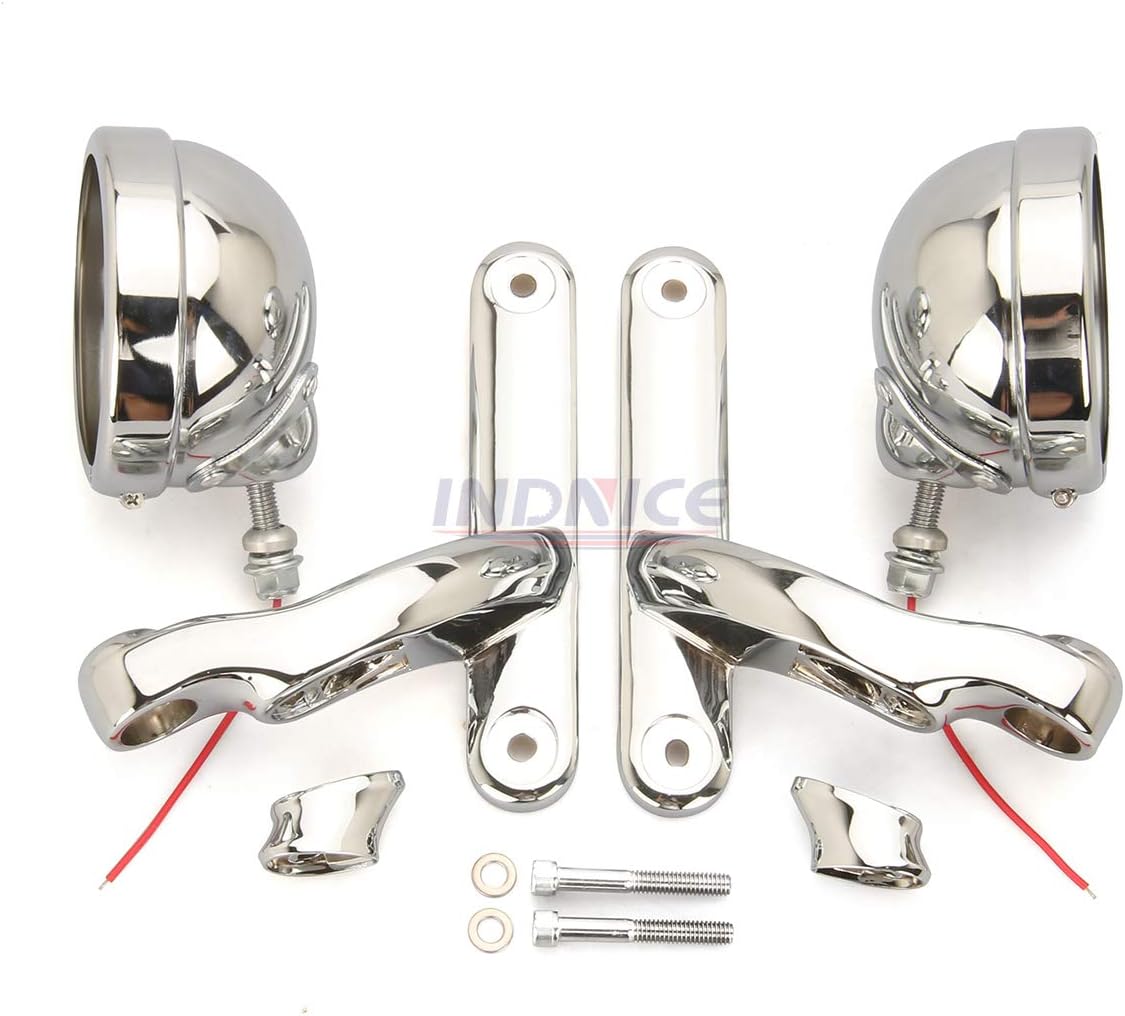 Chrome Fog Light Mounting Bracket for Harley Street Glide Road King Y939185