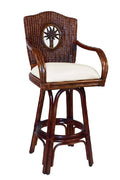 Indoor Swivel Rattan Barstool S654