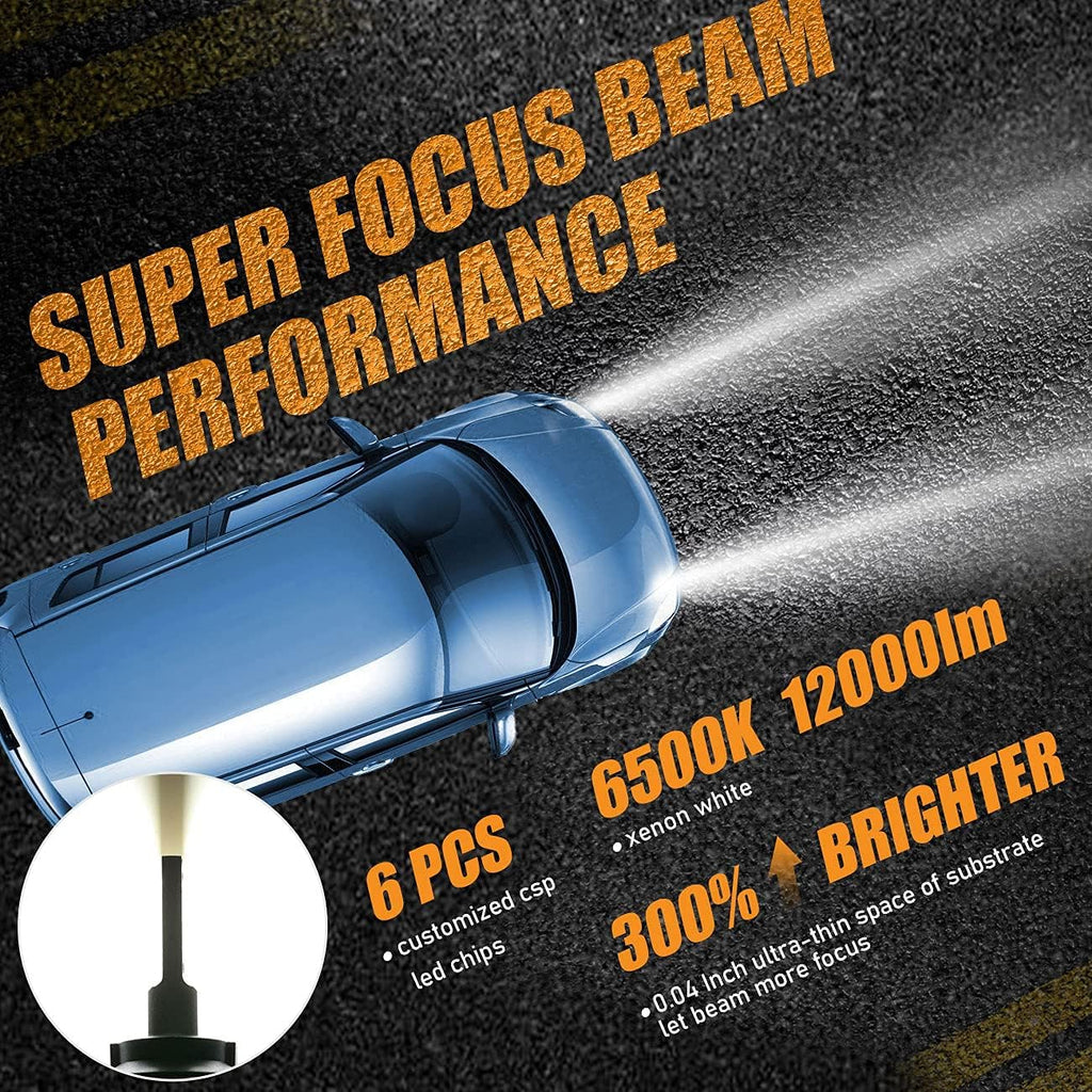 9005 9006 Combo LED Light Bulbs, 6500K Cool White, Pack of 4 Pack of 2 K319296