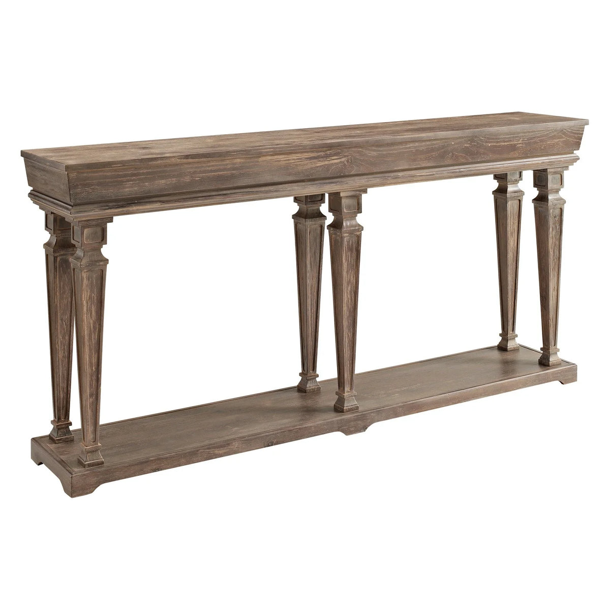 Weathered Driftwood Console Table I15047