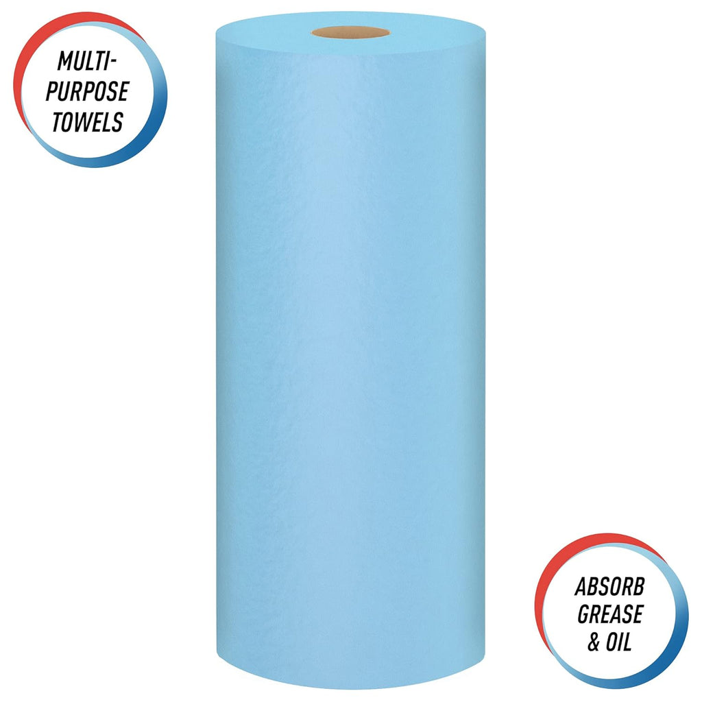 Blue Shop Towels, 55 Sheets per Roll, 30 Rolls per Case, Pack of 2 S8471