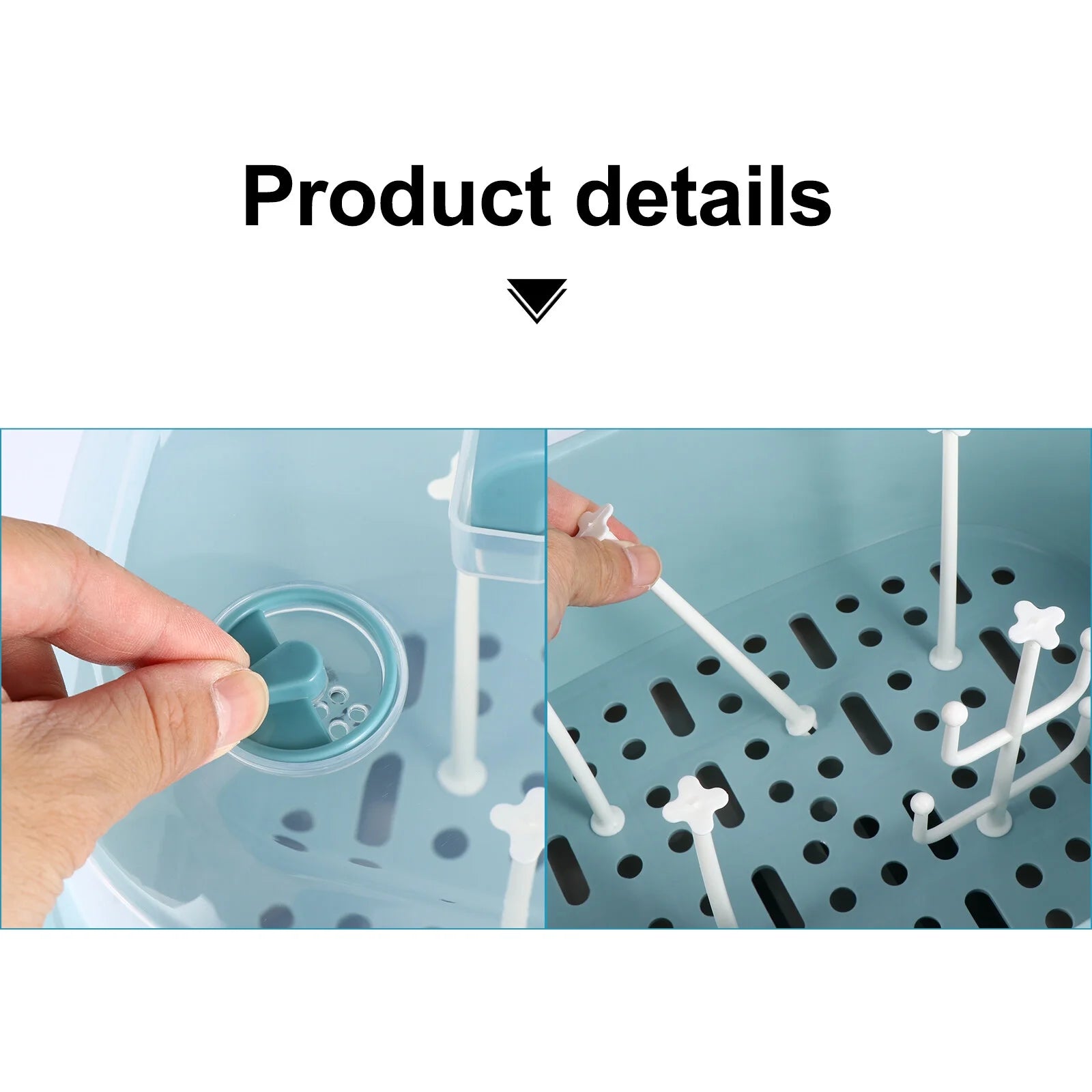 Milk Bottle Case Baby Bottle Drying Rack Box Baby Supplies Container I8962